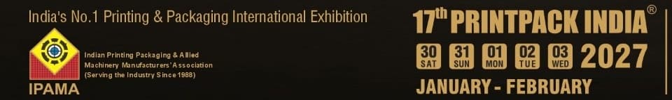 17th Print Pack India 2027 exhibition banner